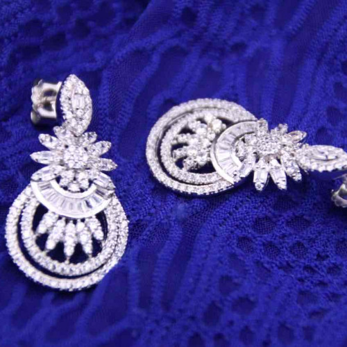 حلق فضة عيار925كود(0050200)