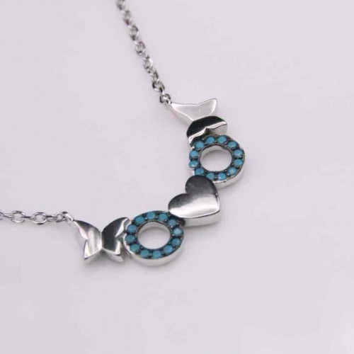 عقد فضة عيار 925كود (00400)