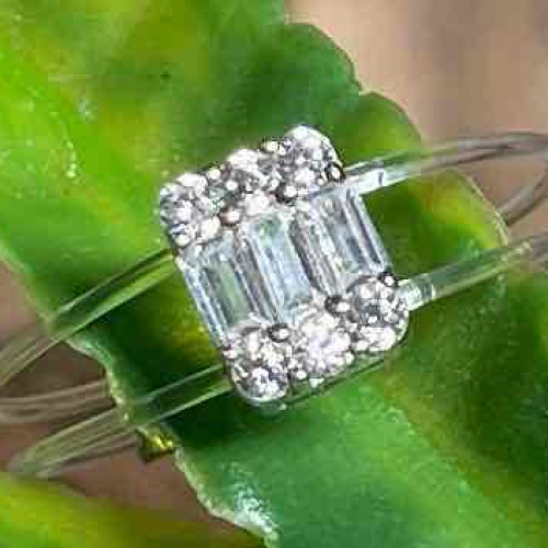 خاتم فضة عيار ٩٢٥ كود (٠٠١٠٣٠٠)