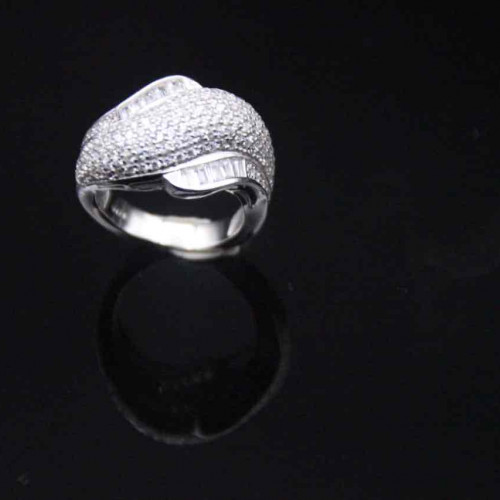 خاتم من الفضة الأصلية عيار 925 كود (٠٠٧٠٣)