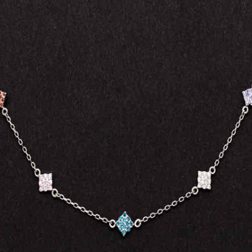 عقد ناعم فضة عيار 925 كود (003070)