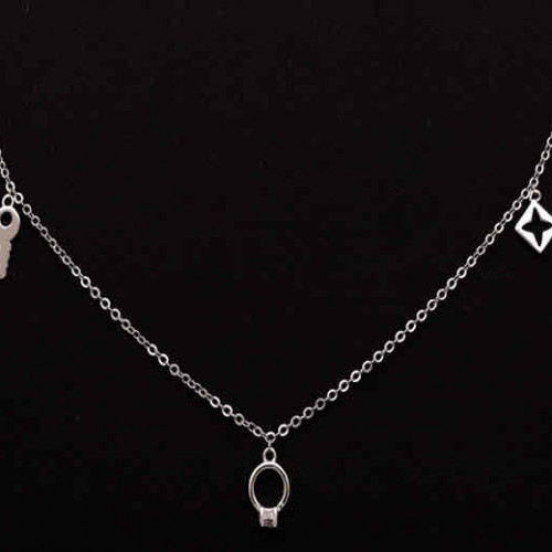 عقد ناعم فضة عيار 925 كود (00506)