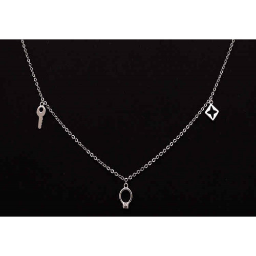 عقد ناعم فضة عيار 925 كود (00506)