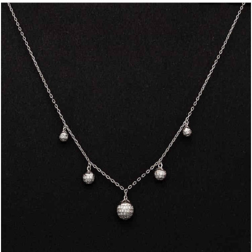 عقد شوكر فضة عيار 925 كود (0040010)