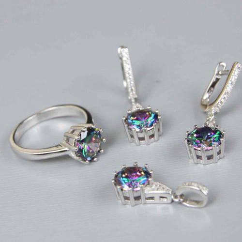 طقم فضة عيار٩٢٥كود(٠٠١١٠٦٠٠)