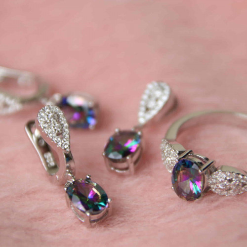 طقم فضة عيار٩٢٥كود(٠٠١٠٠٤٠٠)