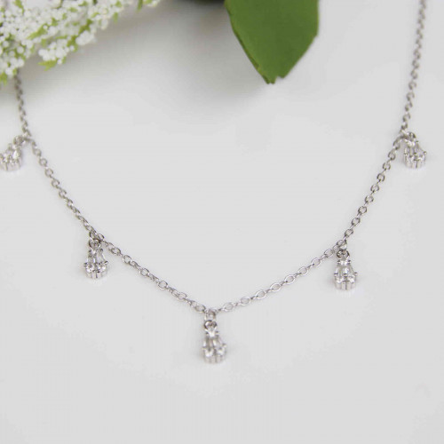 عقد تشوكر  فضة عيار925كود(٠٠٢٠١٠٠)