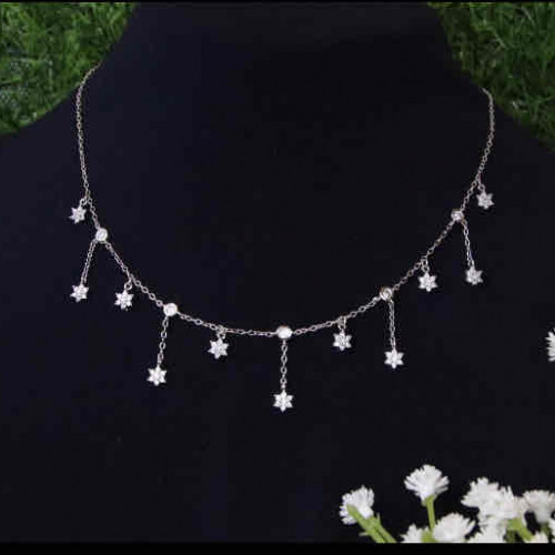 عقد تشوكر فضة عيار 925 كود (004003)