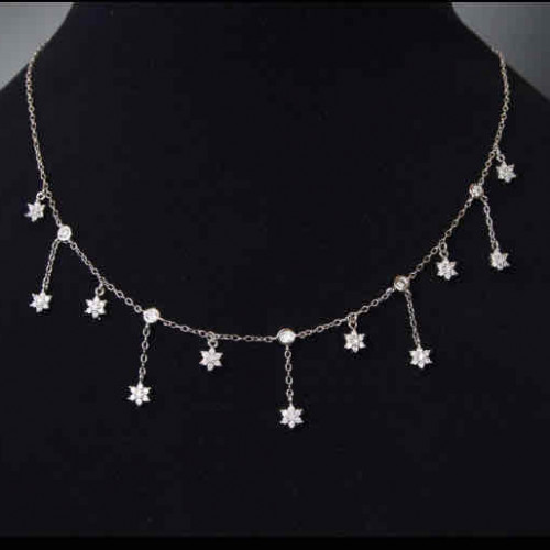 عقد تشوكر فضة عيار 925 كود (004003)