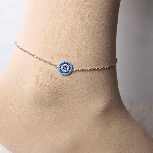 خلخال فضة عيار 925كود(٠٠٢٠١٠٠)