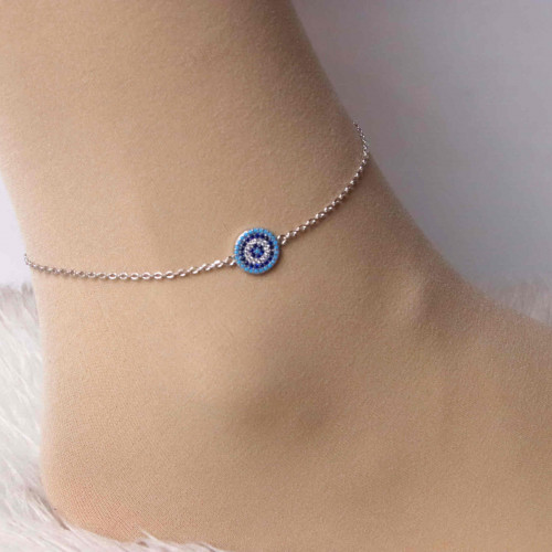 خلخال فضة عيار 925كود(٠٠٢٠١٠٠)