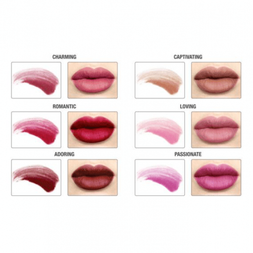 مجموعة 6 احمر شفاه سائل ميت مات هيوز من ذا بالم - Vol3