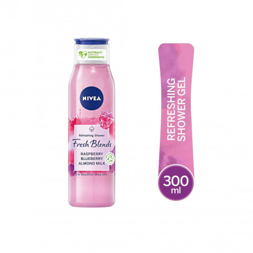 نيفيا جل استحمام فرش التوت العليق و البري وحليب جوز اللوز - 300 مل