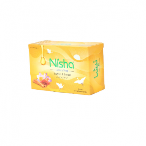 صابون نيشا الفاخر بالزعفران والصندل 125 جرام