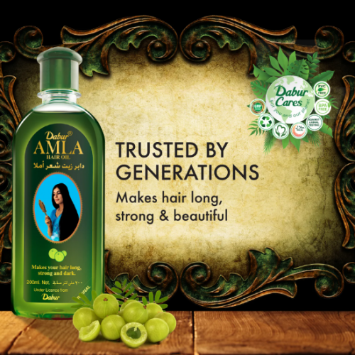 دابر - املا زيت شعر لشعر قوى و اسود 500 مل دابر - املا زيت شعر لشعر قوى و اسود 500 مل