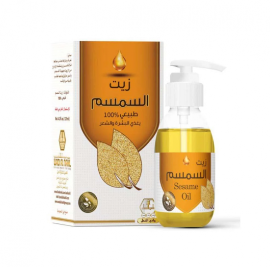 وادي النحل زيت السمسم لتغذية البشرة والشعر - 125 مل وادي النحل زيت السمسم لتغذية البشرة والشعر - 125 مل