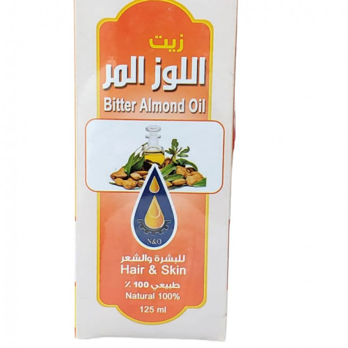 زيت اللوز المر 125 ملي من معاصر الاحلام للزيوت 