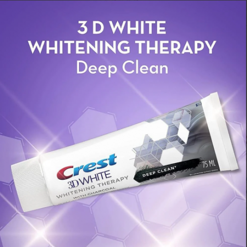 كريست معجون أسنان 3D وايت تنظيف عميق مع الفحم - 75 مل كريست معجون أسنان 3D وايت تنظيف عميق مع الفحم - 75 مل