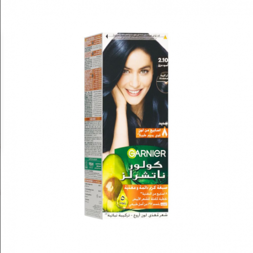 غارنييه كولور ناتشورالز صبغة شعر - أسود مزرق 2.10 غارنييه كولور ناتشورالز صبغة شعر - أسود مزرق 2.10