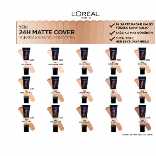 كريم اساس انفاليبل مات من لوريال باريس -GLODEN BEIGE 115 كريم اساس انفاليبل مات من لوريال باريس -GLODEN BEIGE 115