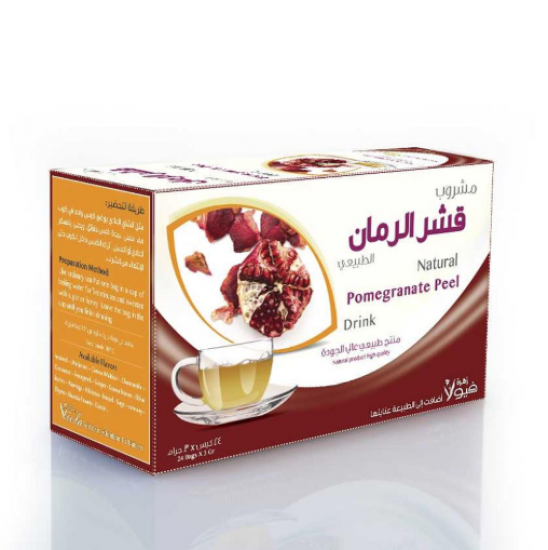 زهرة فيولا مشروب قشر الرمان الطبيعي