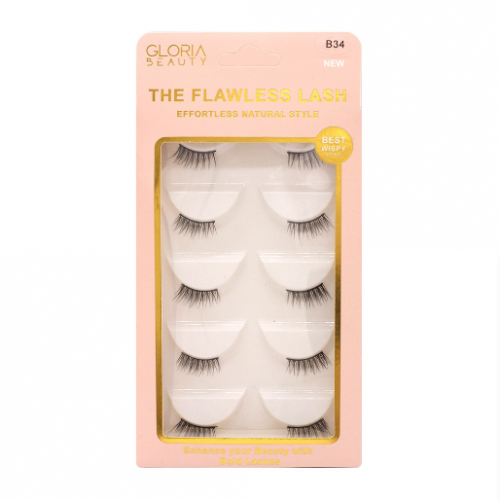 طقم رموش جلوريا بيوتي فلوليس 5 قطع – B34