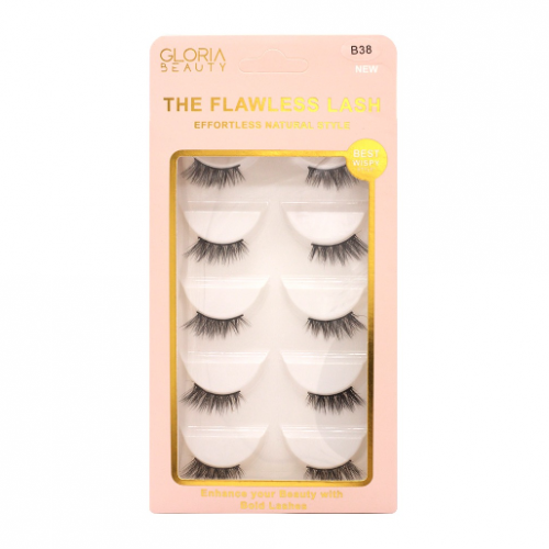 طقم رموش جلوريا بيوتي فلوليس 5 قطع – B38