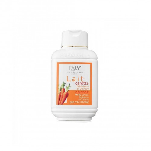 لوشن للجسم مستحلب بخلاصة الجزر للتفتيح والترطيب من فير اند وايت - 485 مل