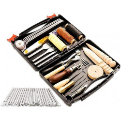 حقيبة اداوات الخياطة الجلدية