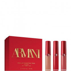  مجموعة اقتصادية ميني ليب مايسترو احمر شفاة ثلاثي من جورجيو أرماني