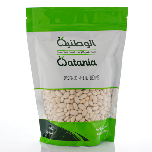 فاصوليا بيضاء عضوية 500جم الوطنية