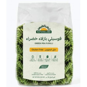 فوسيلي بازلاء خضراء عضوي خالي من الجلوتين 250 جم ارض الطبيعة 