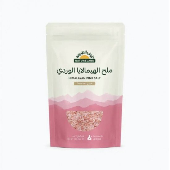 ملح الهيملايا الوردي الخشن 1كجم ارض الطبيعة ملح الهيملايا الوردي الخشن 1كجم ارض الطبيعة