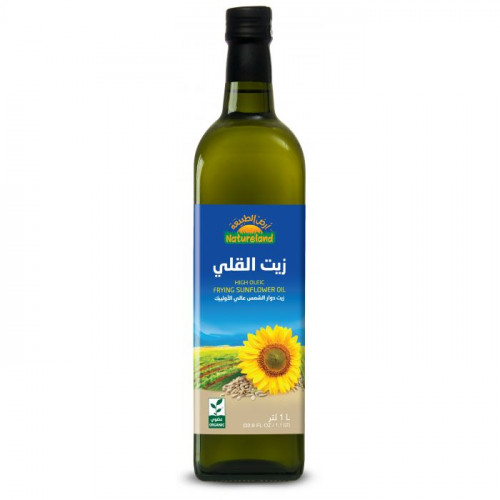 زيت دوار الشمس للقلي  1 لتر أرض الطبيعة