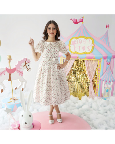 فستان بناتي مورد بالزهور سحر الإطلالة الريفية - 1000 فستان بناتي مورد بالزهور سحر الإطلالة الريفية - 1000