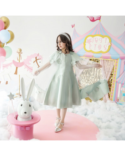 فستان بناتي فراشة تفاحي - m3626 فستان بناتي فراشة تفاحي - m3626