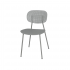 كرسي مفرد جانبي بلاستيك / معدن