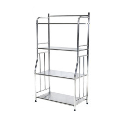 وحدة رفوف 4 أدوار استيل 55 سم وحدة رفوف 4 أدوار استيل 55 سم