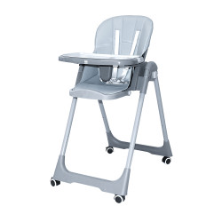 كرسي أطفال رمادي بلاستيك × جلد كرسي أطفال رمادي بلاستيك × جلد