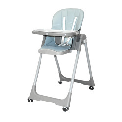 كرسي أطفال أزرق بلاستيك / معدن / جلد كرسي أطفال أزرق بلاستيك / معدن / جلد