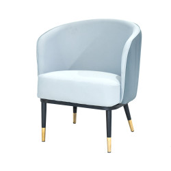 كرسي جانبي مفرد من المعدن والجلد كرسي جانبي مفرد من المعدن والجلد