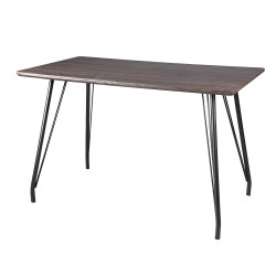 طاولة طعام مفردة خشب / معدن طاولة طعام مفردة خشب / معدن