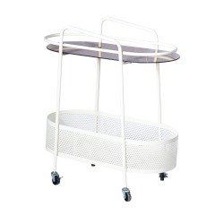 عربة تقديم 2 دور من الزجاج والمعدن عربة تقديم 2 دور من الزجاج والمعدن