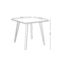 طاولة طعام مفردة 80 سم طاولة طعام مفردة 80 سم