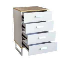 خزانة 4 أدراج أبيض 78x48 سم خزانة 4 أدراج أبيض 78x48 سم