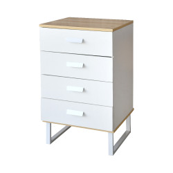 خزانة 4 أدراج أبيض 78x48 سم خزانة 4 أدراج أبيض 78x48 سم