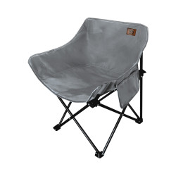 كرسي رحلات من القماش والمعدن لون رمادي كرسي رحلات من القماش والمعدن لون رمادي