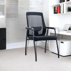 كرسي مكتب ثابت أسود 66 سم كرسي مكتب ثابت أسود 66 سم