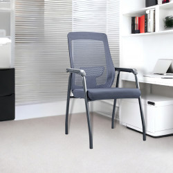 كرسي مكتب ثابت رمادي 66 سم كرسي مكتب ثابت رمادي 66 سم