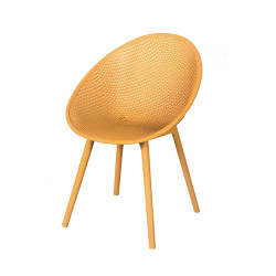 كرسي منزلي مفرد بلاستيك اصفر كرسي منزلي مفرد بلاستيك اصفر